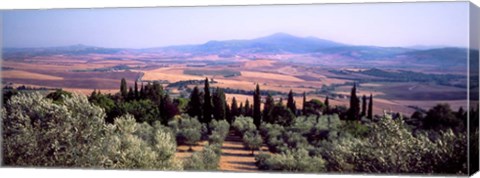 Framed View of a Landscape, Tuscany, Italy Print
