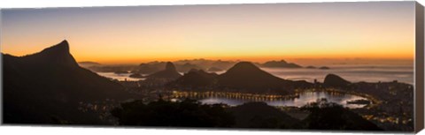 Framed View from Chinese Pavilion, Rio de Janeiro, Brazil Print
