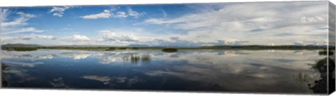 Framed Clouds Reflecting in Lake Cuitzeo, Michoacan State, Mexico Print