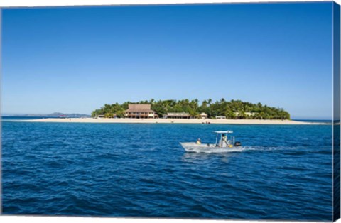 Framed Beachcomber Island, Fiji Print