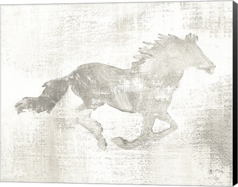 Framed Mustang Study Neutral Print