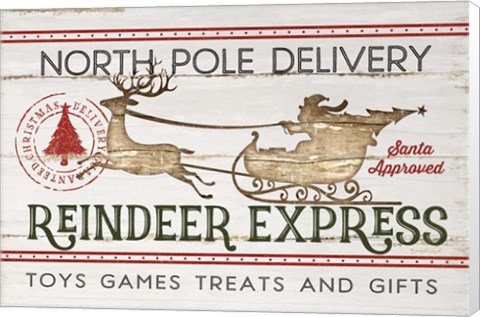 Framed Reindeer Express Print