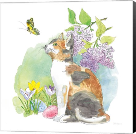 Framed Easter Kitties II Print