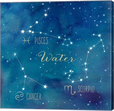Framed Star Sign Water Print