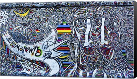 Framed Berlin Wall 5 Print