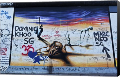 Framed Berlin Wall 14 Print