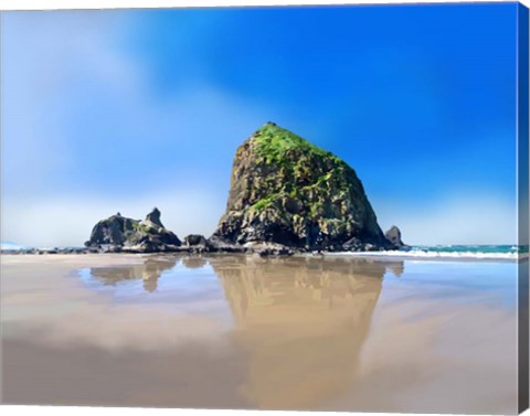 Framed Oregon Coast I Print