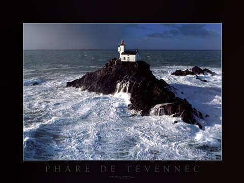 Framed Phare de Tevennec Print