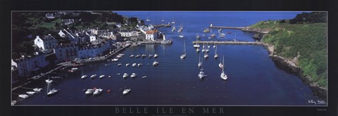 Framed Belle Ile en Mer Sauzon Print