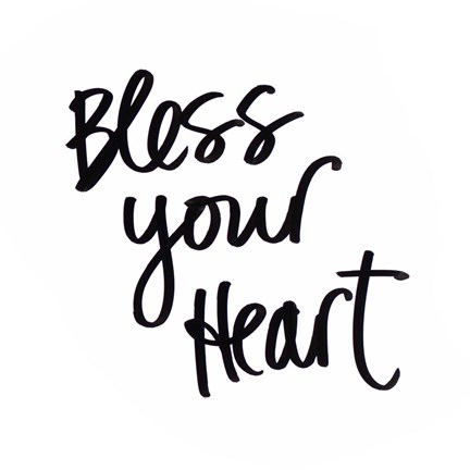 Framed Bless your Heart Print