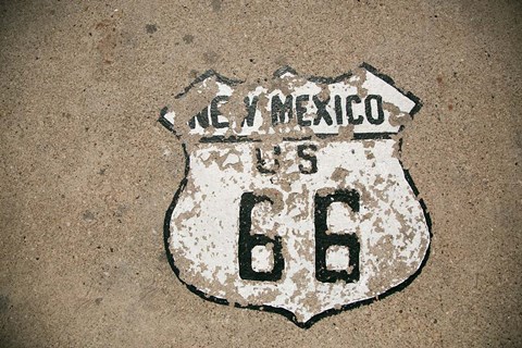 Framed New Mexico State Route 66 Sign Print