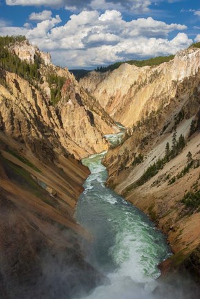 Framed Yellowstone River, Wyoming Print