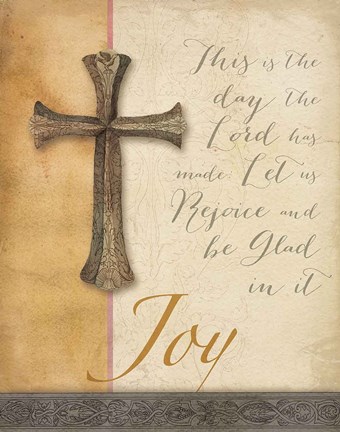 Framed Words for Worship Joy Print
