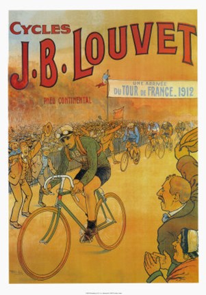 Framed Cycles J.B.Louvet Print