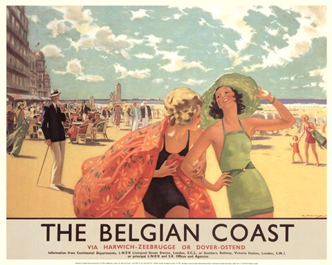 Framed Belgian Coast Print