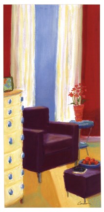 Framed Plum Chair Morning Print