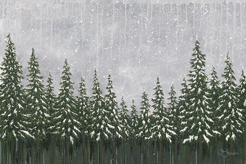 Framed Snowy Forest Print
