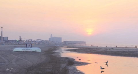 Framed Ocean City Sunrise Print