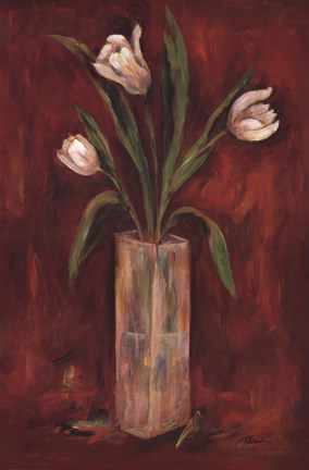 Framed Red Hot Tulips Print
