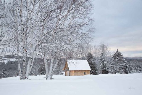 Framed Barn with a View Print