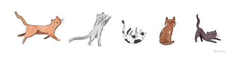 Framed Playful Pets Cats III Print