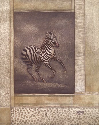 Framed Zebra Odyssey Print