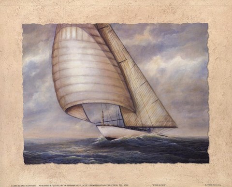 Framed Wind and Sea Print