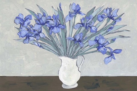 Framed Van Gogh Irises I Print
