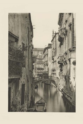 Framed Vintage Views of Venice IV Print