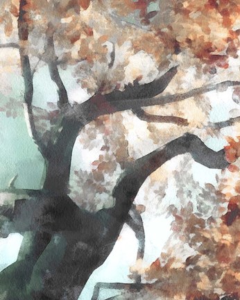 Framed Fall Tree I Print