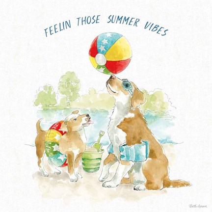 Framed Summer Fun II Print