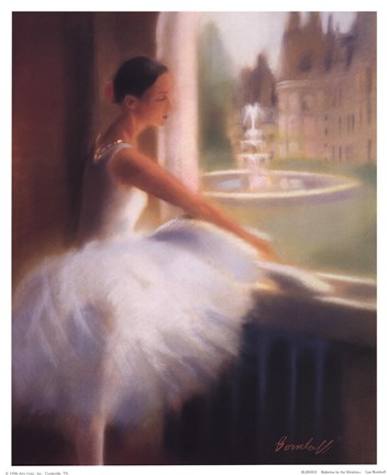 Framed Ballerina By the Window Print