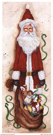 Framed Santa&#39;s Goodies Print