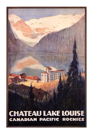 Framed Canadian Pacific-Lake Louise Print
