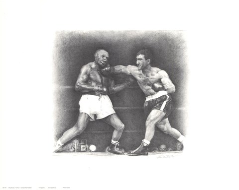 Framed Rocky Marciano Print