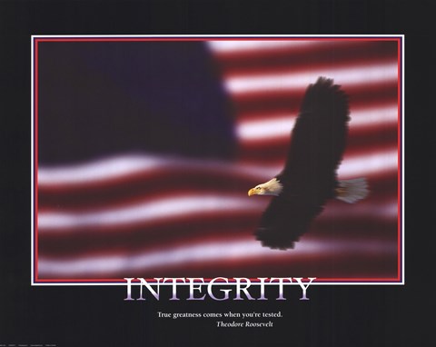 Framed Patriotic-Integrity Print