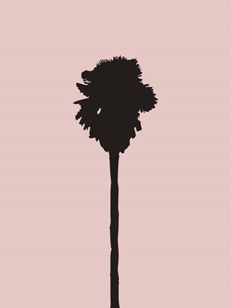 Framed Blush Pink Palm Tree Print