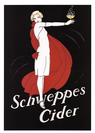Framed Schweppes Cider Print