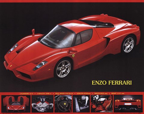 Framed Ferrari Print