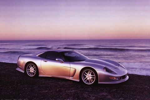 Framed Corvette Callaway C12, 1998 Print
