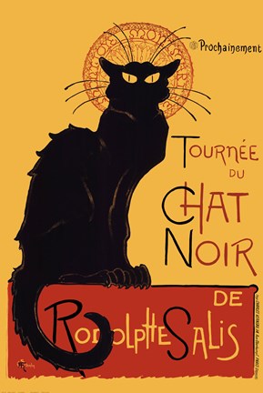 Framed Chat Noir Print