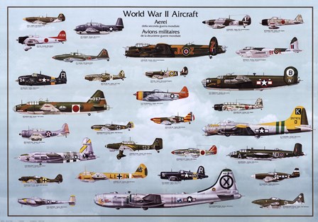  Aircraft on Wwii Aircraft Wall Poster By Unknown At Fulcrumgallery Com