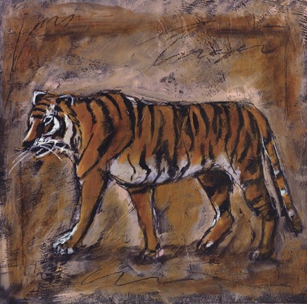 Framed Safari Tiger Print