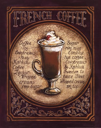 Framed French Coffee Print