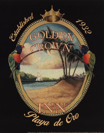 Framed Golden Crown Inn Print