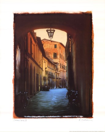 Framed Italian Lane II Print