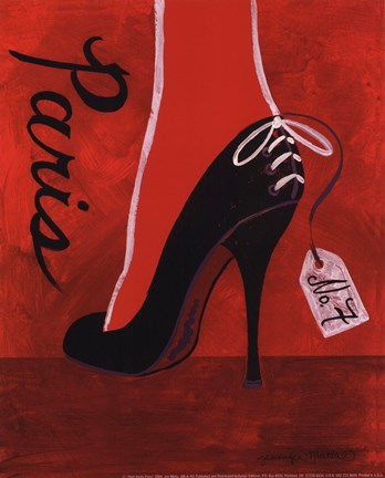 Framed High Heels Paris Print