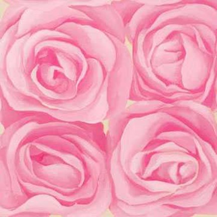 Framed Roses Pink Single 4 Print