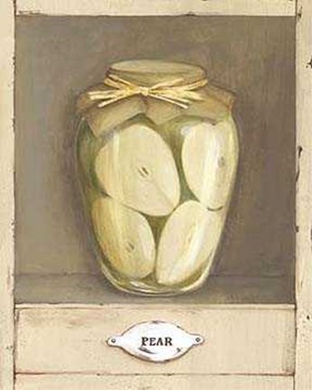 Framed Pear Jar Print
