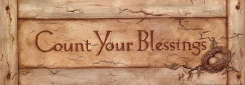 Framed Count Your Blessings Print